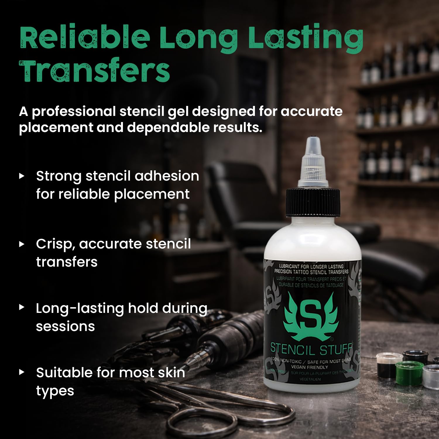 Tattoo Stencil Transfer Gel - Vegan & Easy Apply -3