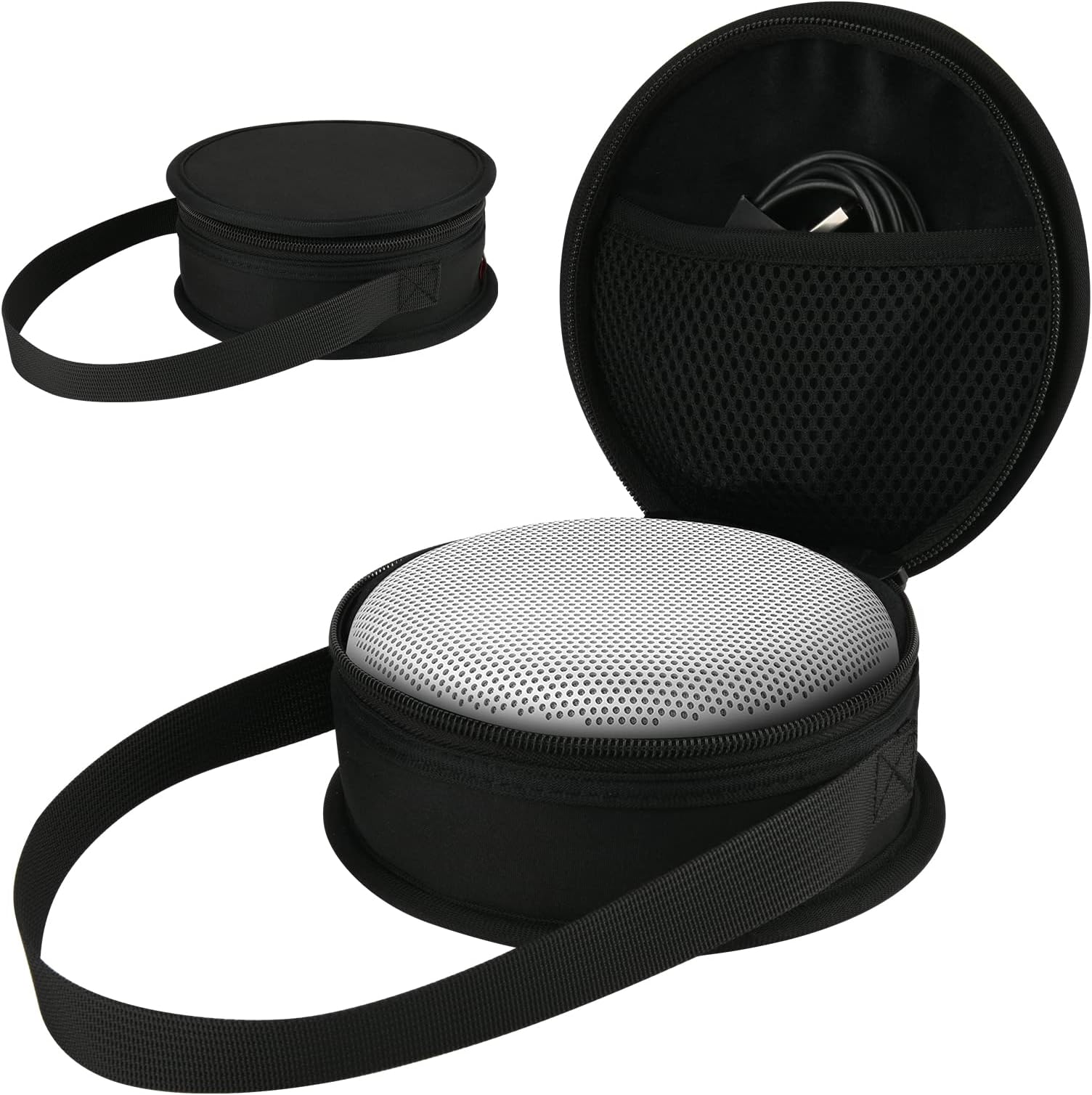 Custodia Protettiva Per Altoparlante Beoplay A1 B&O – Nero – PU + EVA – Con Finestra Per La Musica