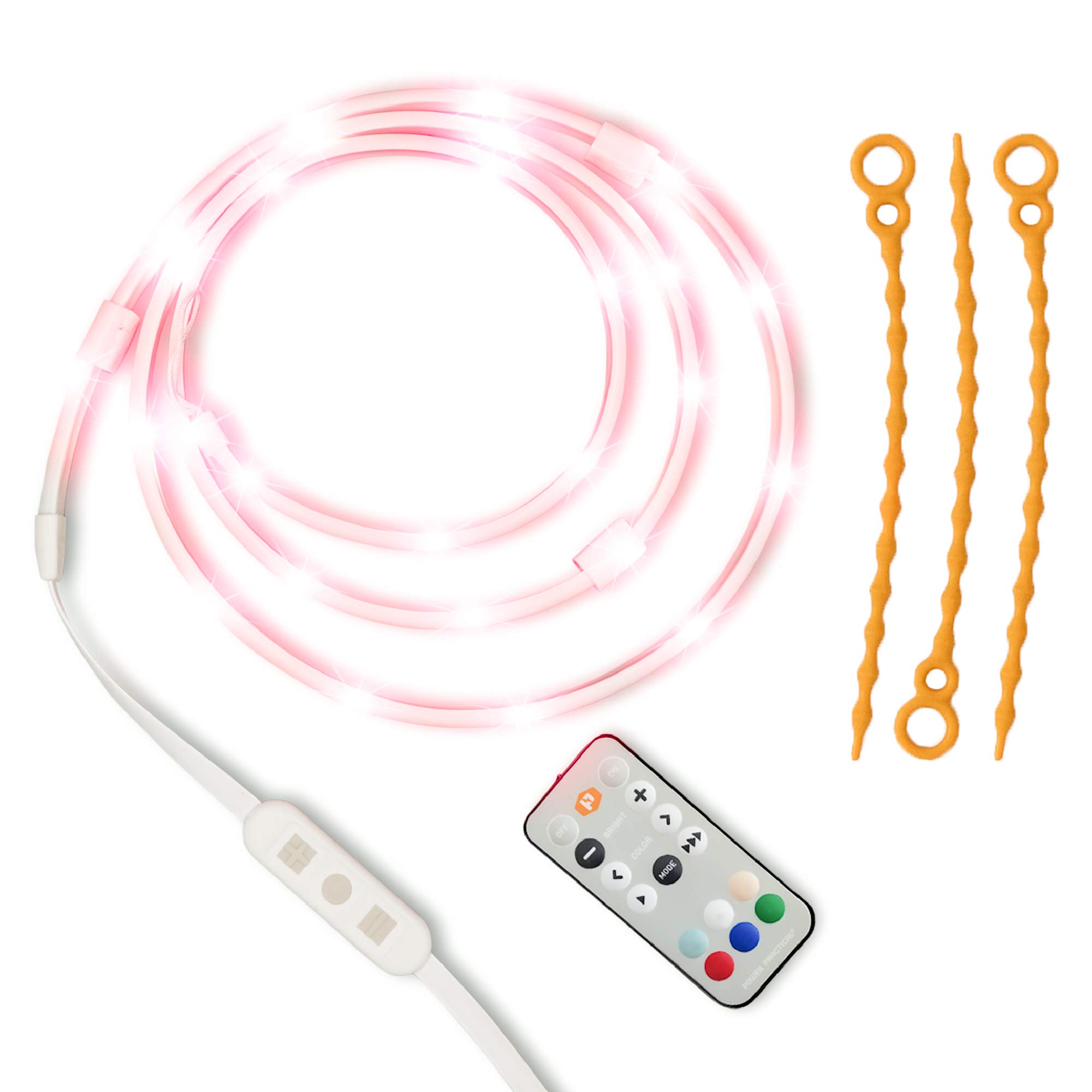 Luminoodle Color - 5 ft Color Changing LED String Lights - Outdoor LED String + Lantern for Camping, Hiking, Safety - Remote Control, Dimmer, Waterproof