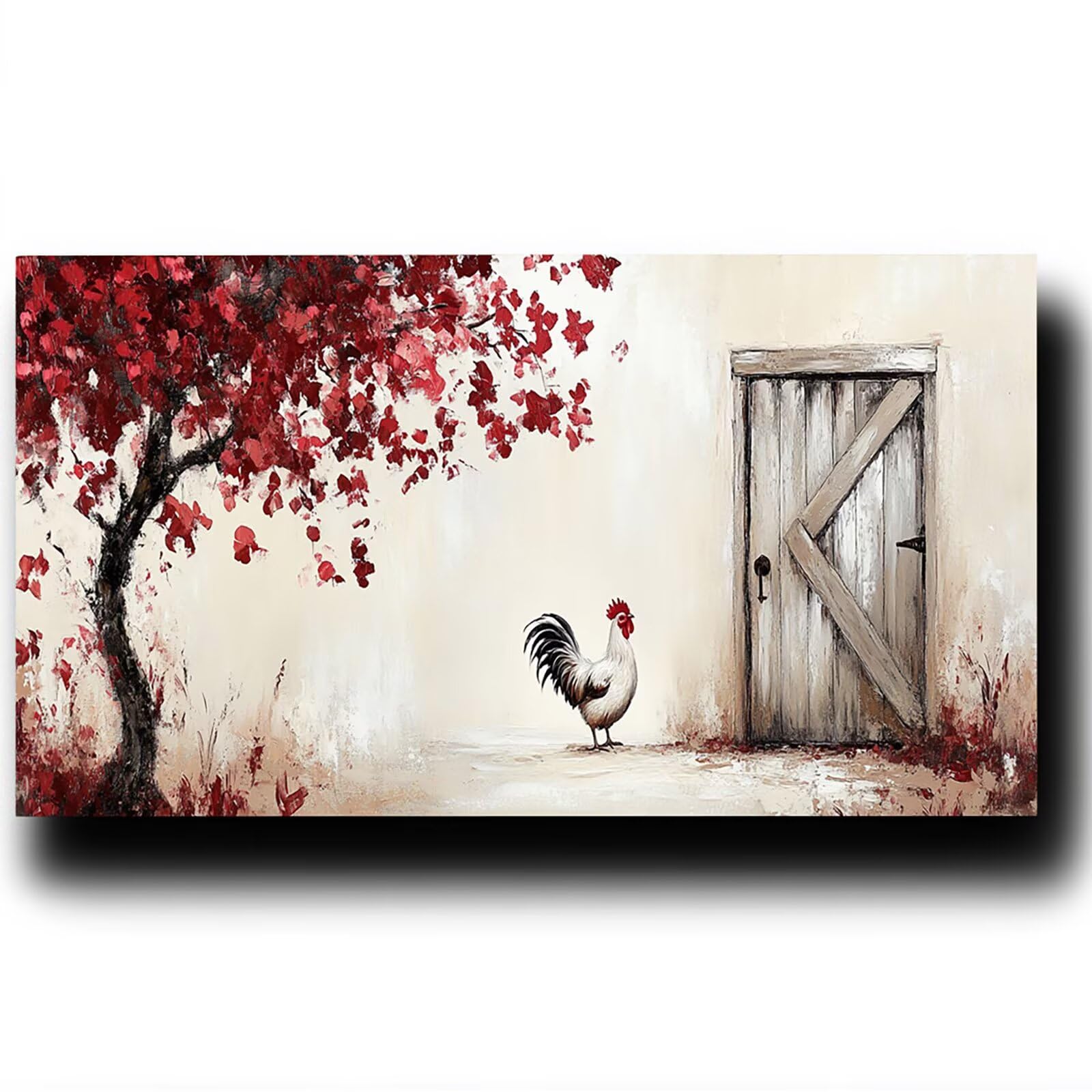 Huhn Malen Nach Zahlenn Erwachsene - Baum Malen Nach Zahlen ab 9 jahre Mädchen, Acrylfarben Set Malen Nach Zahlen kinder, Kreativ set für Erwachsene Bastelset, Wanddeko und Geschenk 70X140cm 6w-5-K