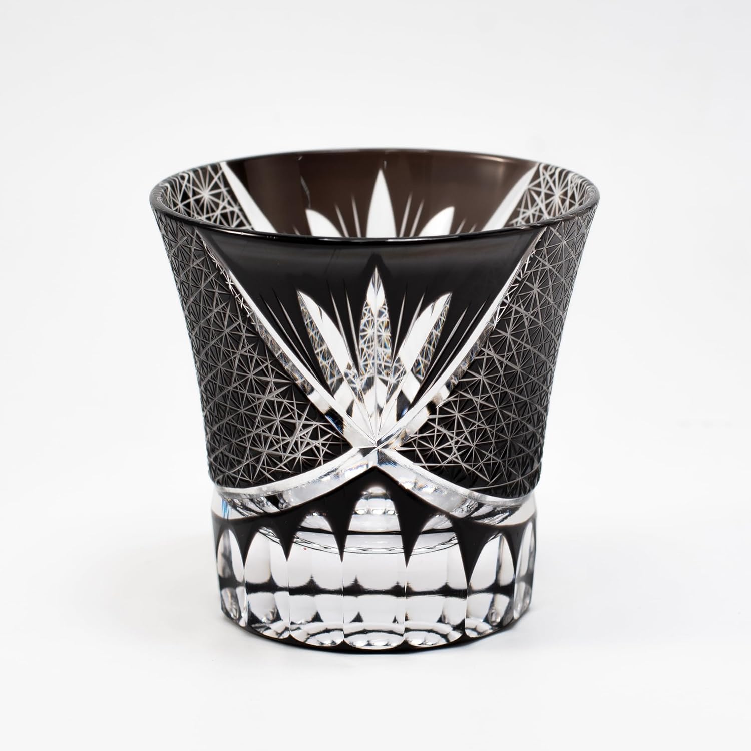 Edo Kiriko - Vaso de whisky de cristal cortado a mano sin plomo con caja de regalo, elegante vaso antiguo de 260 ml para whisky, cócteles, regalo para hombres, mujeres y papá