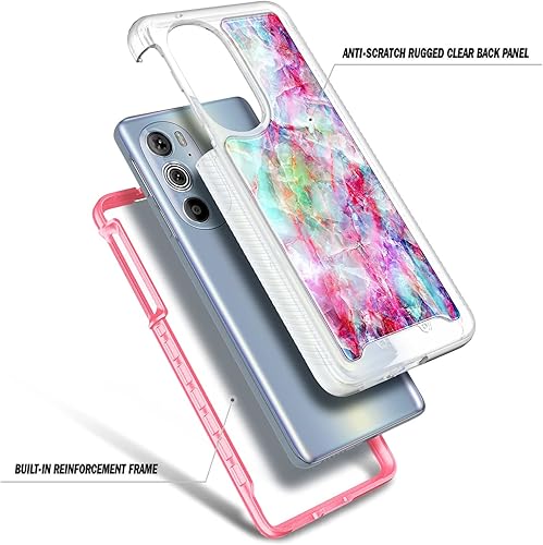 Miniatura 4 de NZND Funda compatible con Motorola Edge Plus (2022) 5G de 6.7 pulgadasEdge Plus 5G UW (2022) con protector de pantalla incorporado, funda protectora