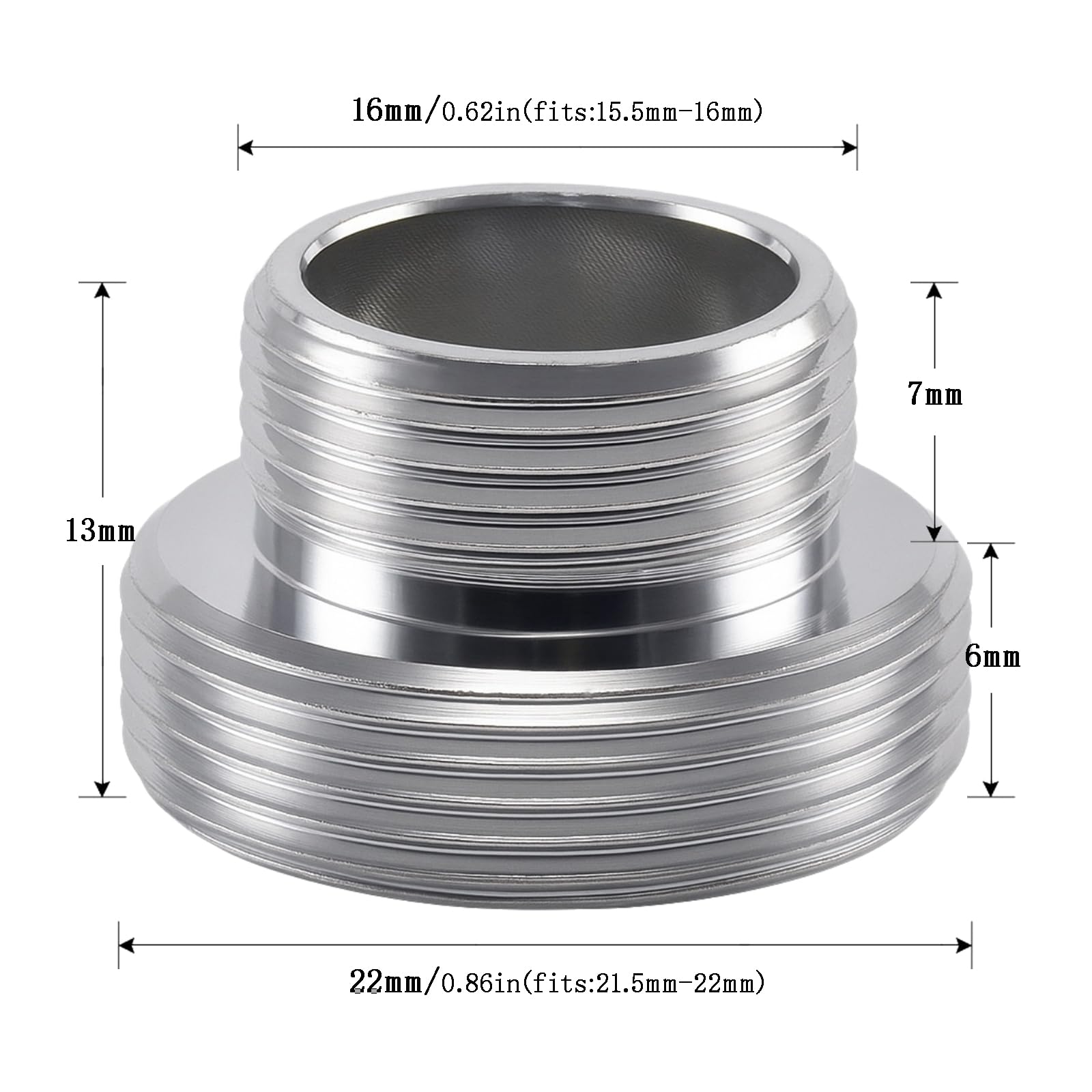 Amazon | XNTONG 蛇口エアレーターアダプター - M16オスからM22オス