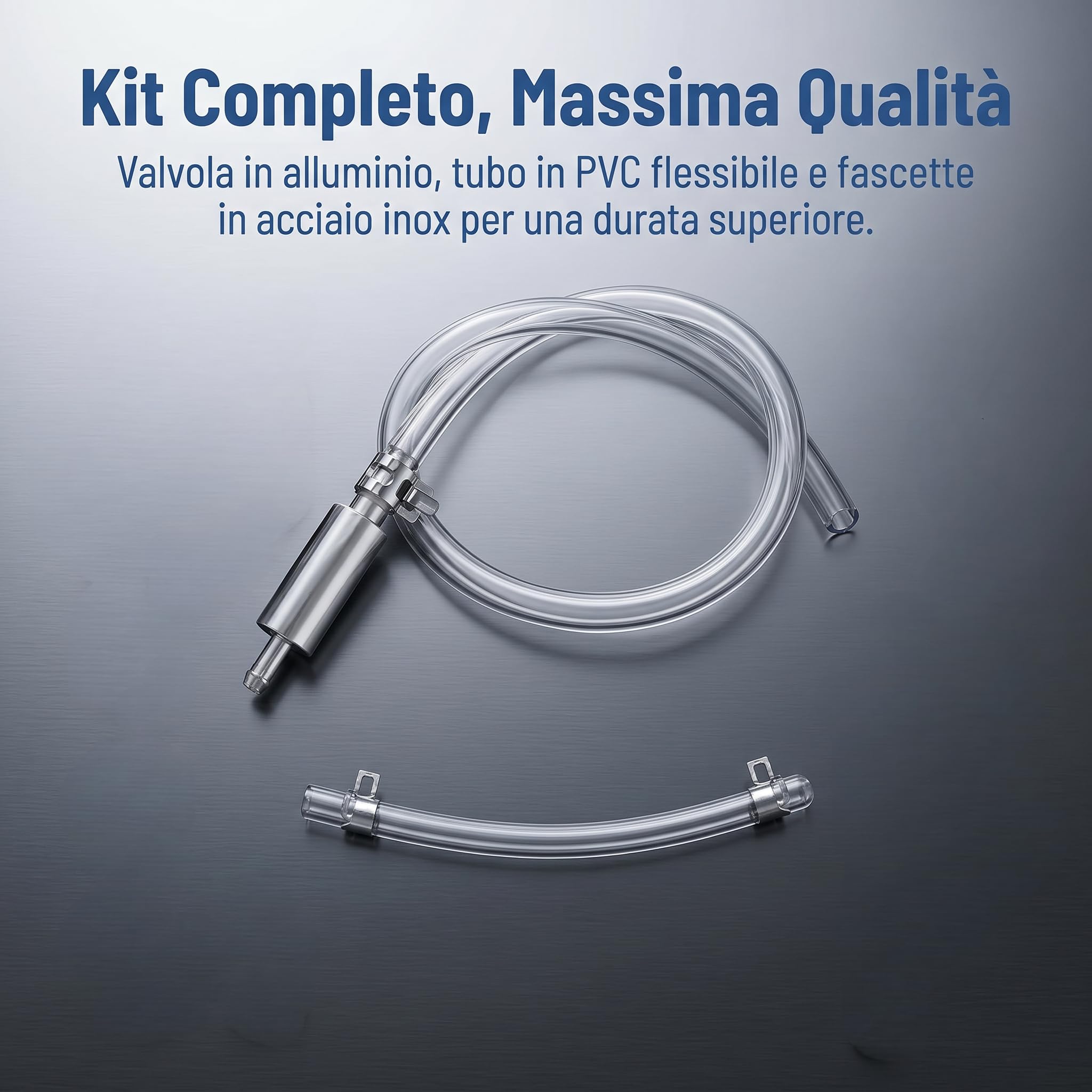 Kit Spurgo Freni Moto, Siringa per Spurgo Freni Motocicletta, Strumento per Sanguinamento Impianto Freno con Tubo Trasparente e Valvola (Trasparente)