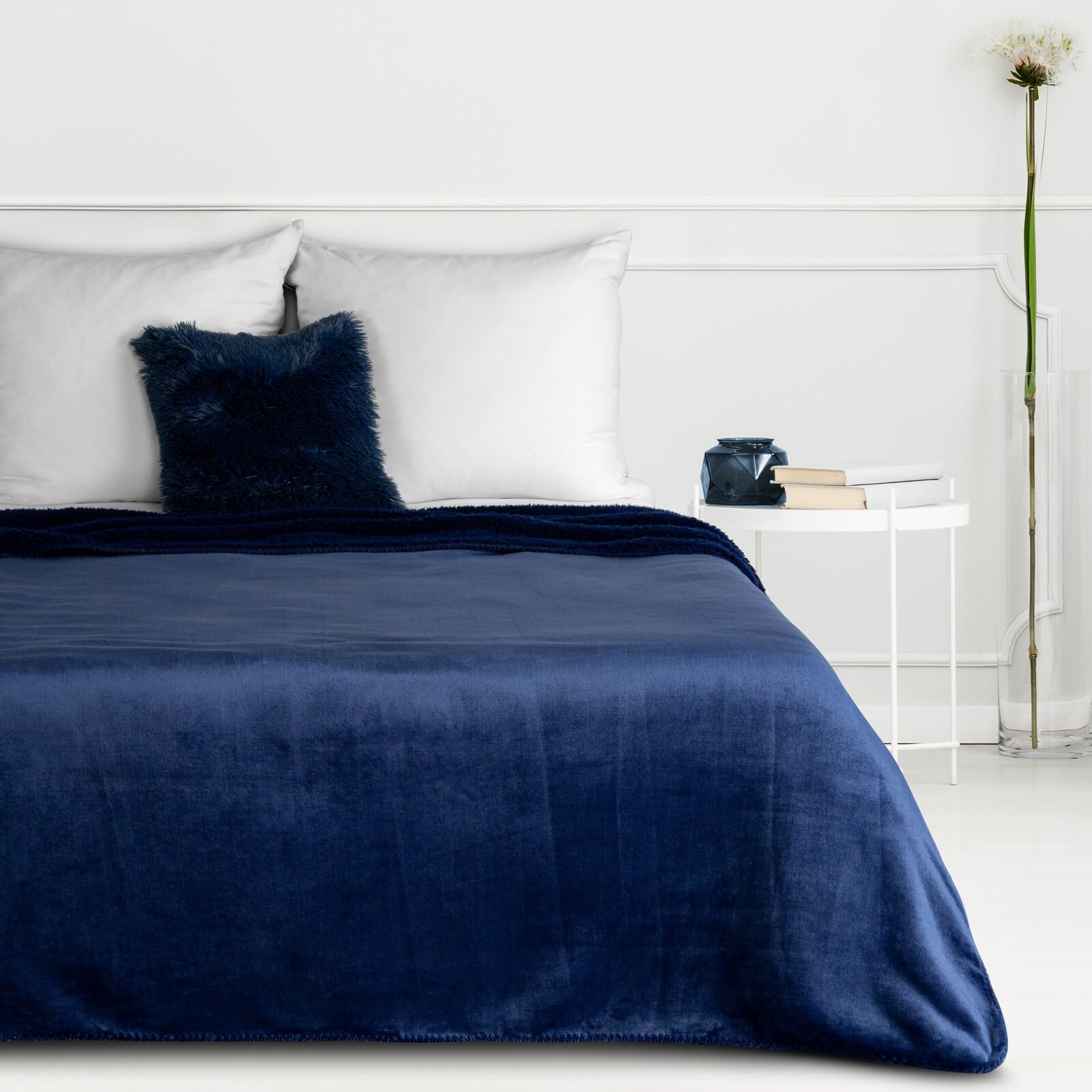 Eurofirany Teddy fleece deken, warme woondeken, stoeldeken