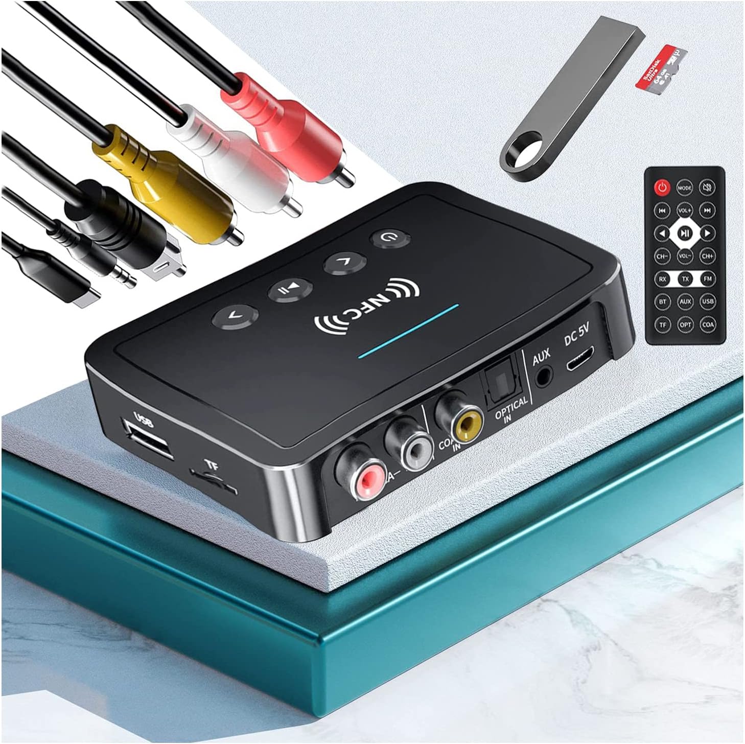 1Mii Bluetooth 5.0 Émetteur Et Récepteur, Transmetteur Récepteur