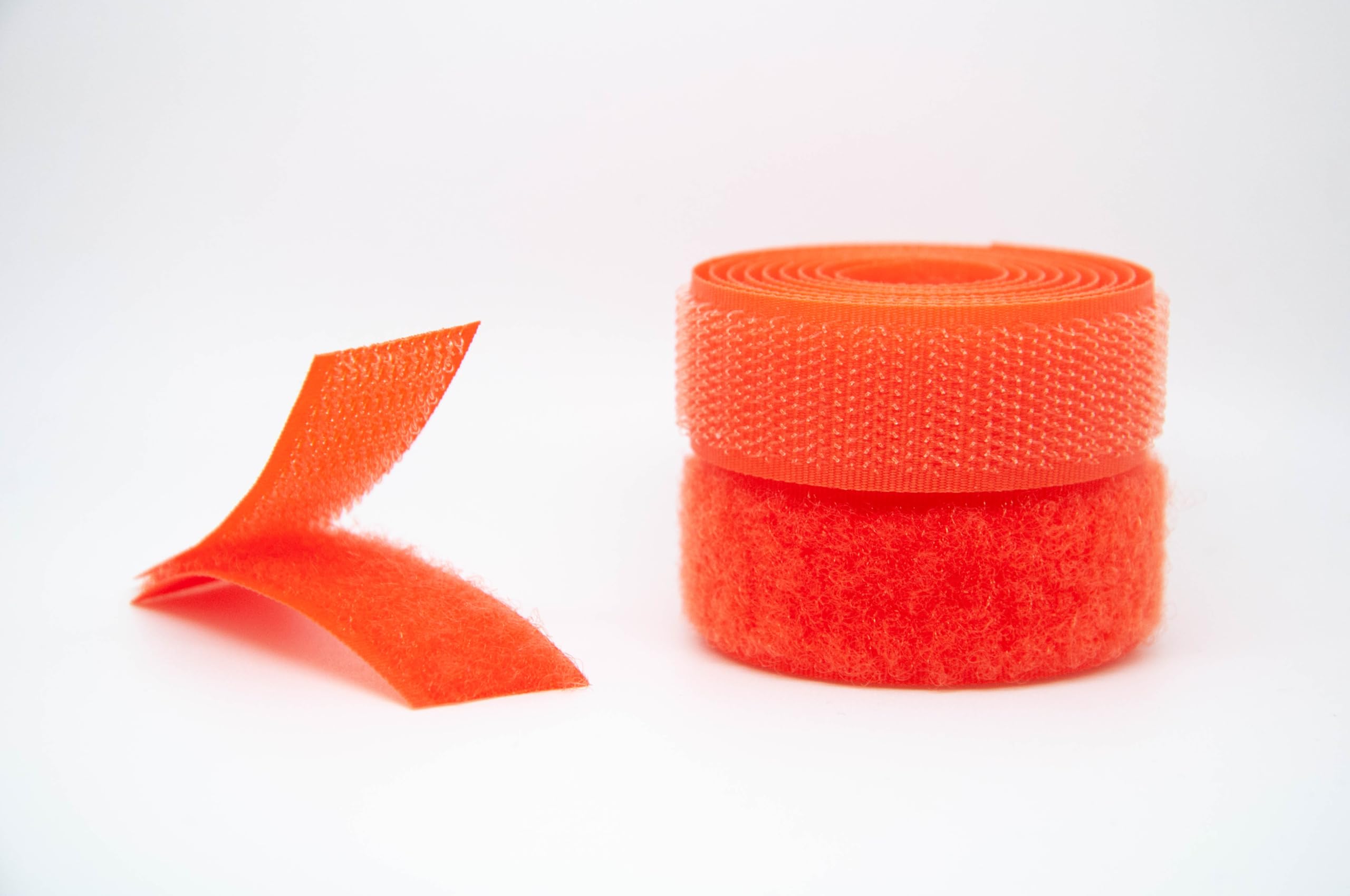 Orange 50mm Sew-on Hook & Loop Tape Alfatex® Brand supplied by the Velcro Companies - Various Lengths (Length: 1m)
