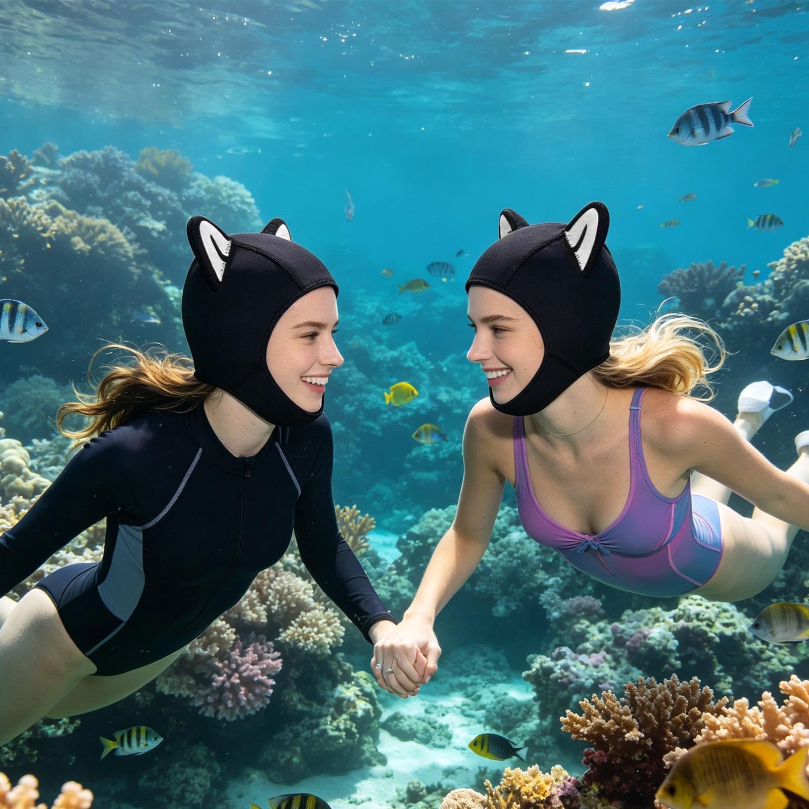 Genérico Capucha Buceo Cubierta Craneal De Neopreno con Ajuste Cómodo | Capucha De Buceo Flexible Para Agua Fría Técnico Y Recreativo Todas Las Estaciones Del Año Kayak Natación Surf Vela Y