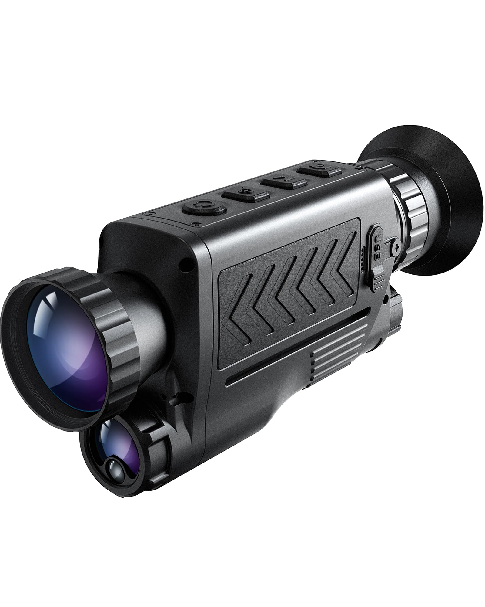 TOPDON TS005 Wärmebildkamera Jagd, 384x288 IR-Auflösung, 35mm verstellbares Objektiv, 600m Laserentfernung, 50Hz Wärmebild-Nachtsicht-Monokular, 64GB Speicher, für Tierbeobachtung & Outdoor-Erkundung