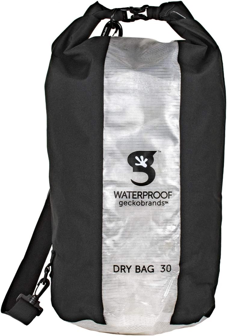 geckobrands Durable View Dry Bag, PVC and Polyester Material, Shoulder Strap 5