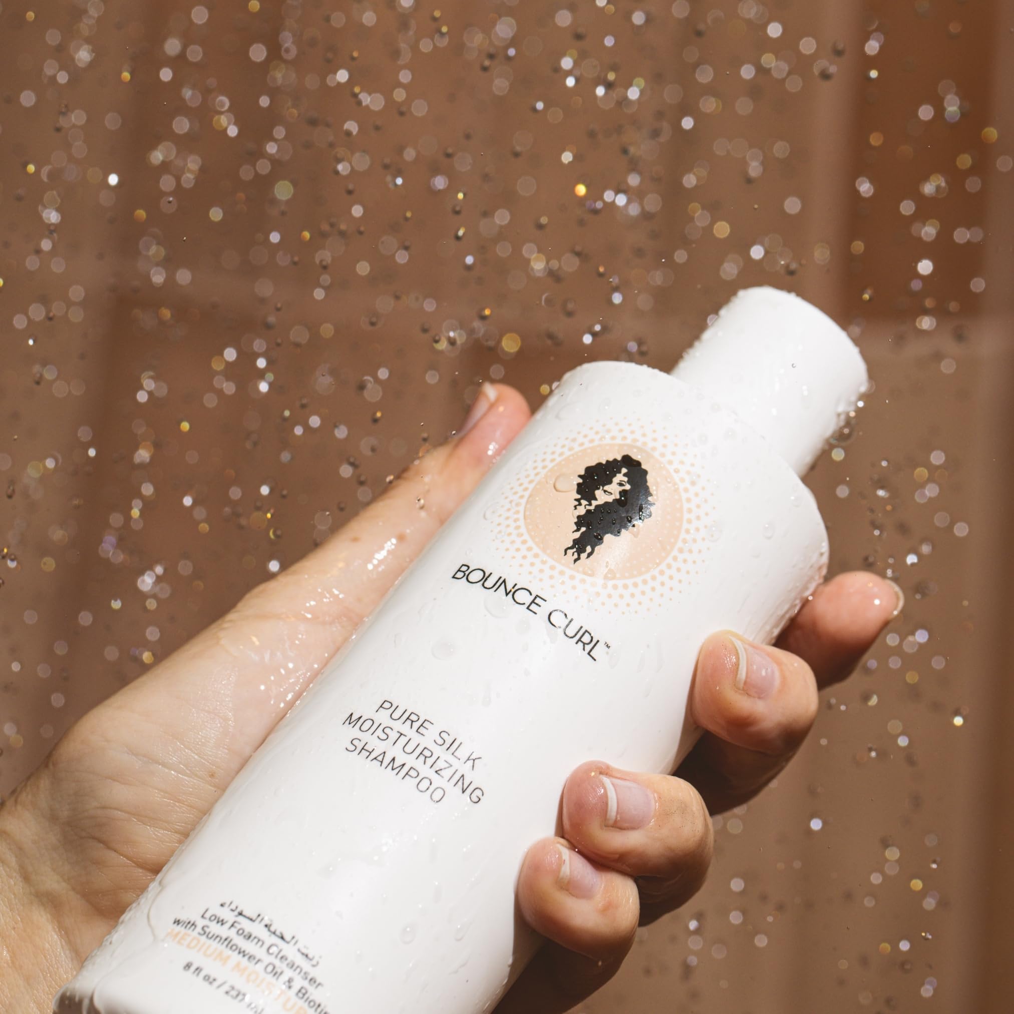 Bounce Curl Pure SIlk Moisturising Shampoo | Curly Hair Shampoo | Sulfate-Free | Curly Hair Product | 238ml
