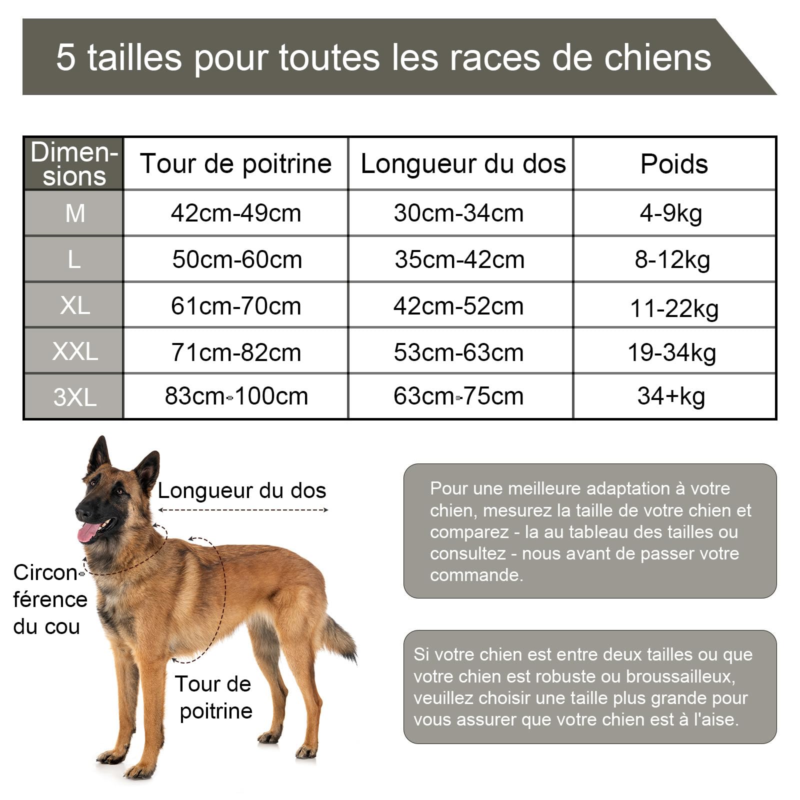 Jiupety Combinaison de convalescence réglable pour chien, pour plaie abdominale après une chirurgie, substitut de collier électrique, taille XL, motif léopard rose
