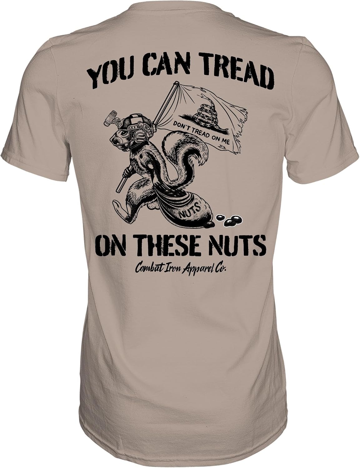 Combat Iron Men’s Graphic Short Sleeve T-Shirt | You Can Tread on These Athletic Mens Novelty Tee