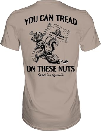 Combat Iron Mens Graphic T-Shirt - Tread on These Nuts