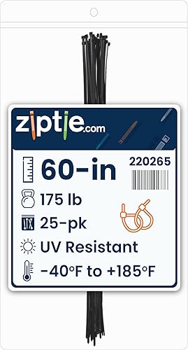 ZipTiecom - Brida multiusos 598in color negro