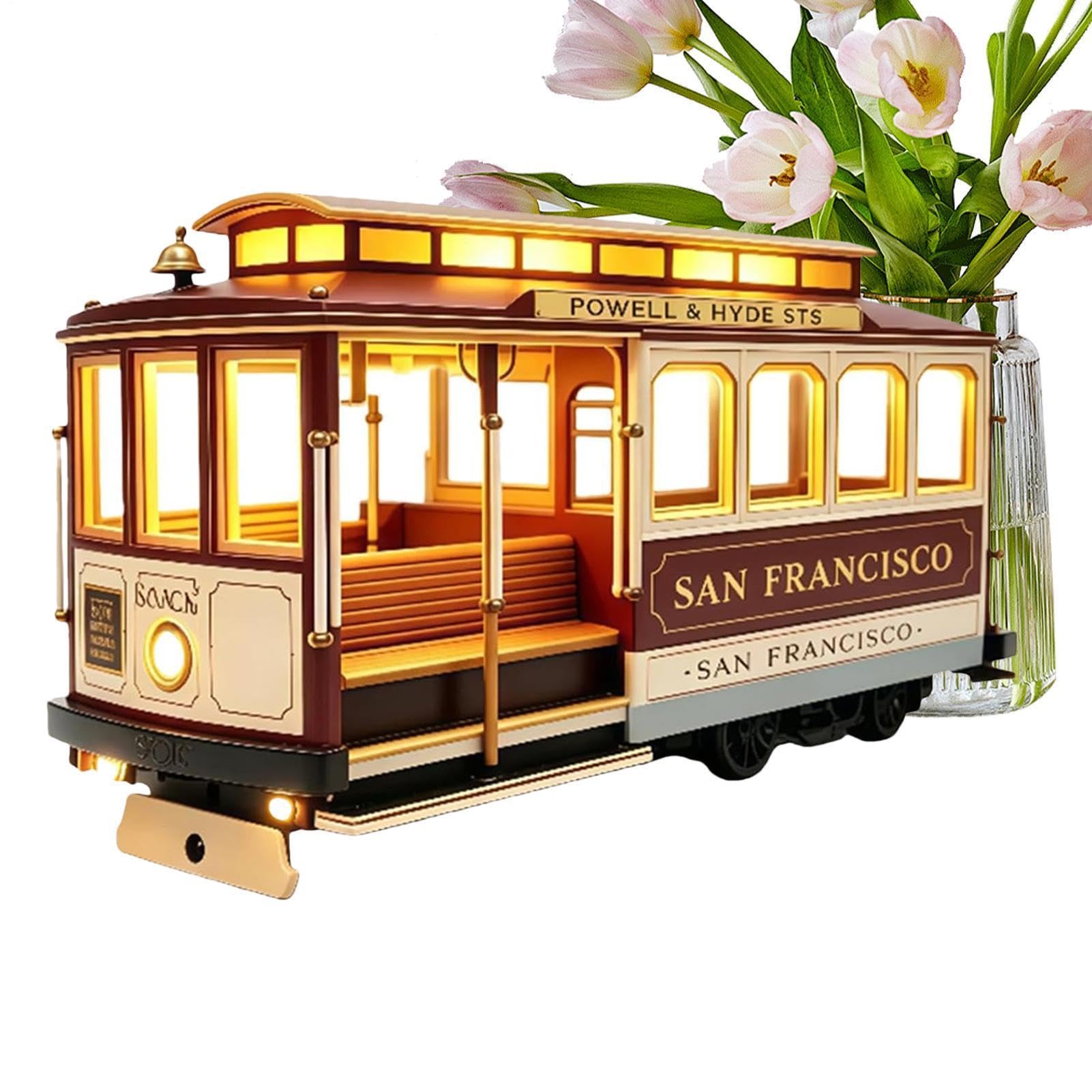 Bedside Table Lamp Decorative Train Shape Light