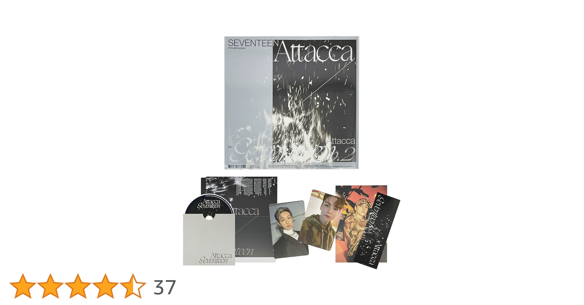 Amazon.co.jp: SEVENTEEN - 9集ミニ [Attacca] (Op.2) フォトブック+