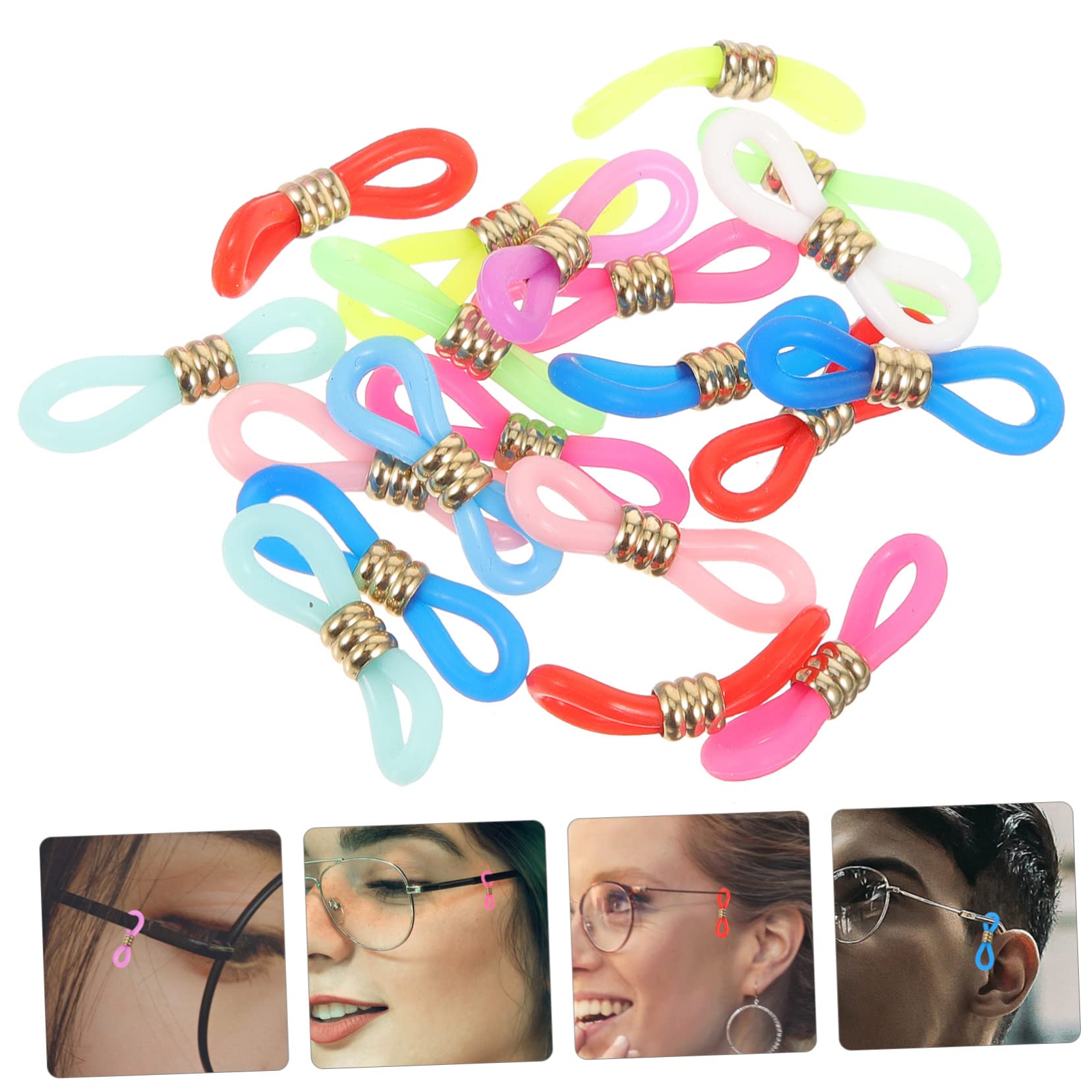 BESPORTBLE Boucle Antidérapante Pour Chaîne De Lunettes Cordons De Lunettes Pour Femmes Chaîne De Lunettes Pour Femmes Sangles De Lunettes Câble Support De Lunettes Extrémités De