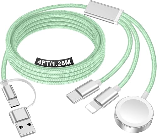 Miniatura 12 de Cargador magnético de carga rápida para Apple Watch, carga inalámbrica magnética compatible con iWatch Series Ultra/SE/11/10/9/8/7/6/5/4/-[3.3 pies]