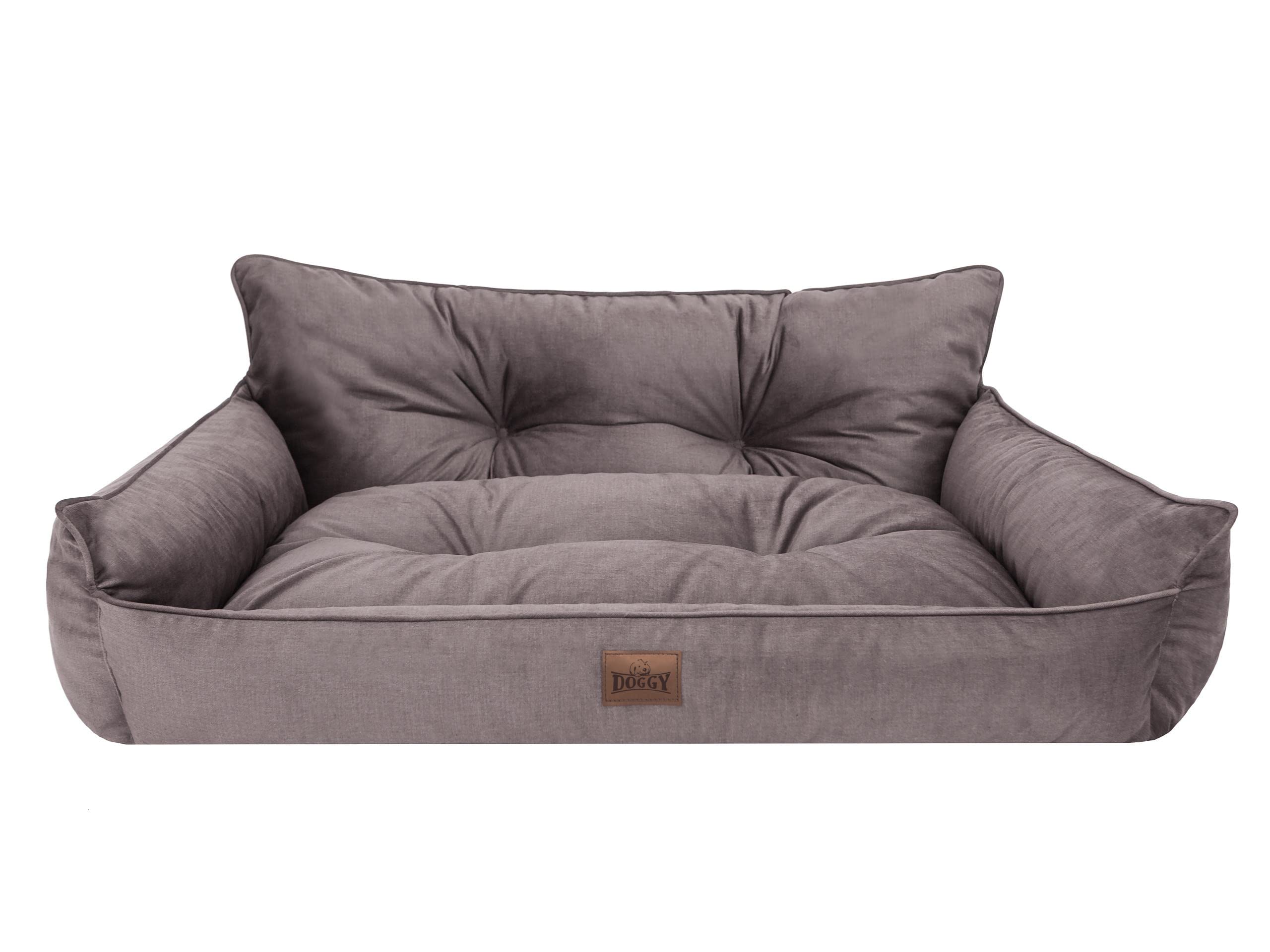 Cama para perros, cama para mascotas, cojín acolchado para perros, cama para perros, colchón para mascotas, sofá para perros, colchón, marrón, XL, 82 x 63 cm