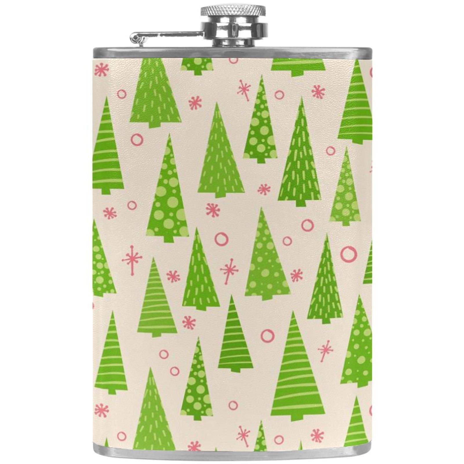 Flasque pour liqueur avec entonnoir cadeau de Noël motif réveillon