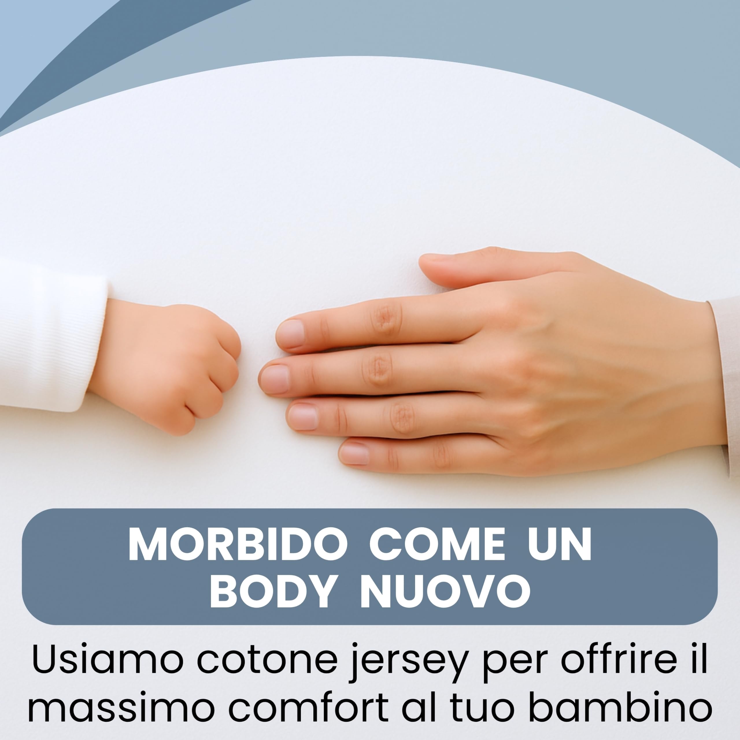 Bisoo Lenzuolo Magico Cotone Jersey Impermeabile 160x80 2 Pezzi Bianco Grigio OekoTex