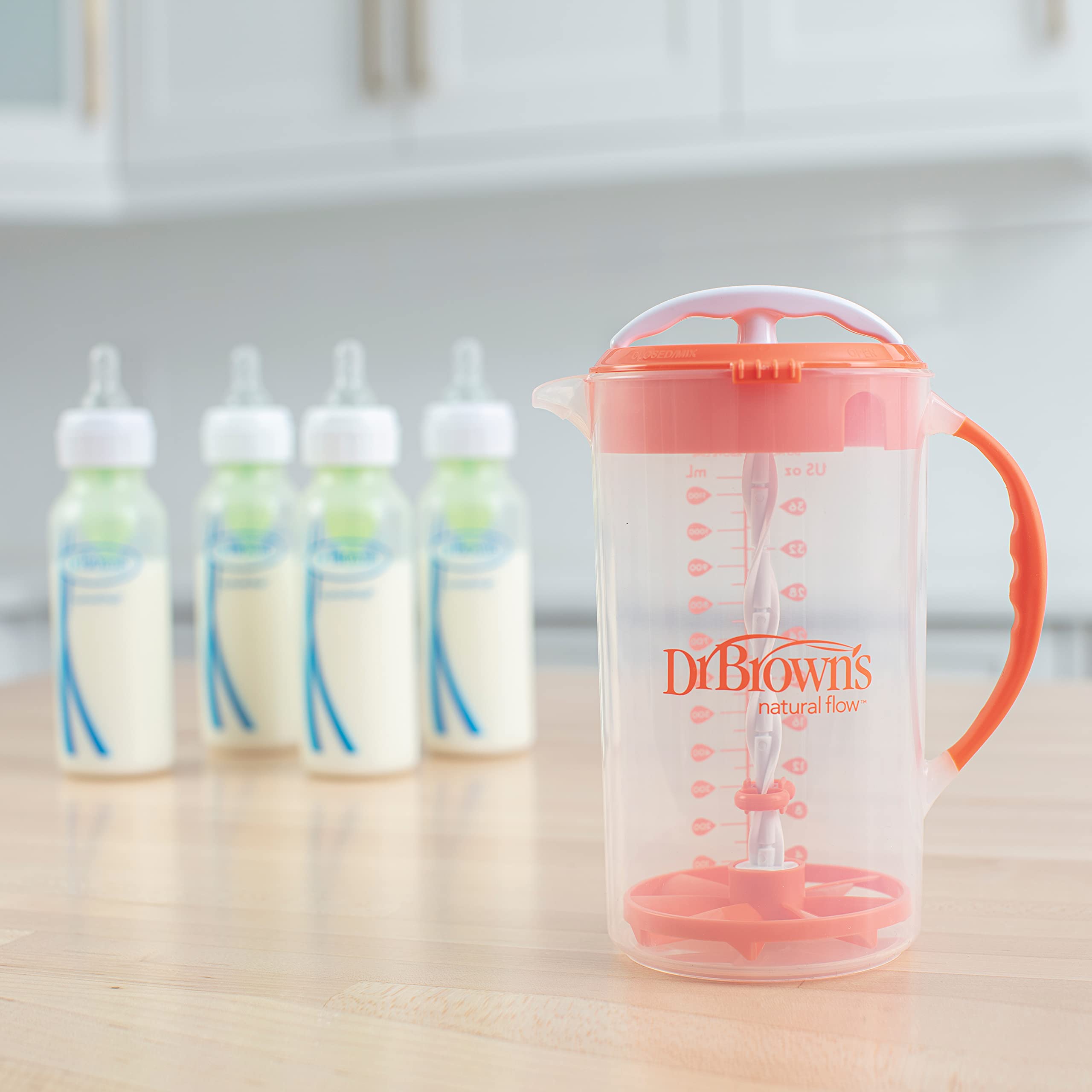 Formula Dispenser Dr Brown's Formula Mixing Pitcher On The Go