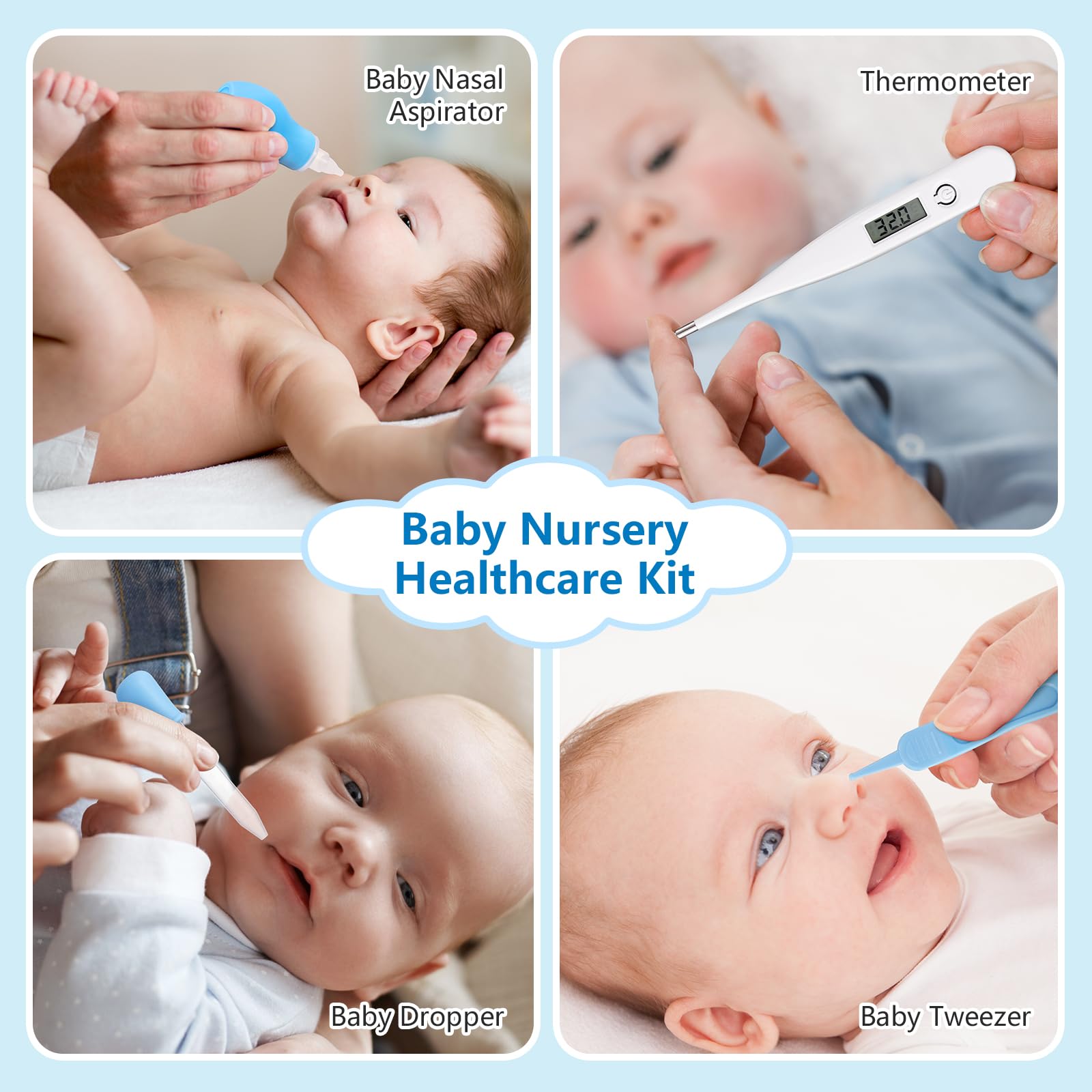 Lima Per Unghie Neonato Bebon – Set Indossabile Con Anello Per Dito, 18 Lime Usa E Getta, Cura Sicura Baby (New Baby) - 3