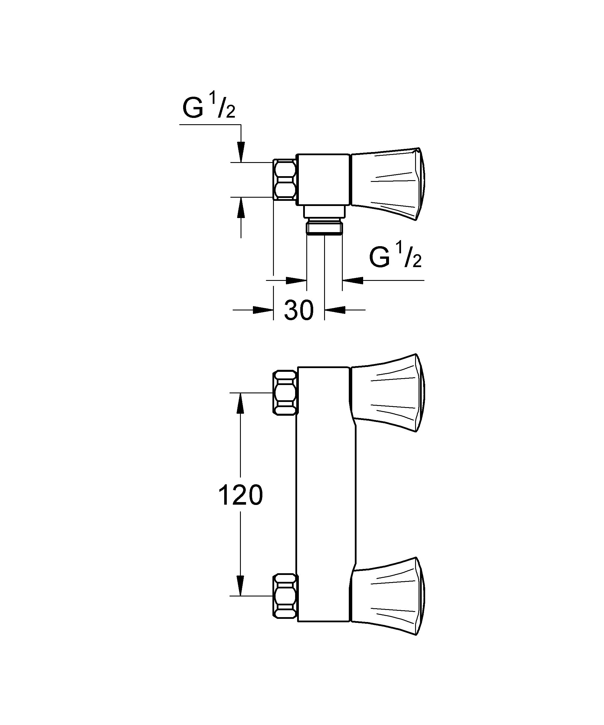 GROHE 26345001 Costa L Mélangeur douche Argent