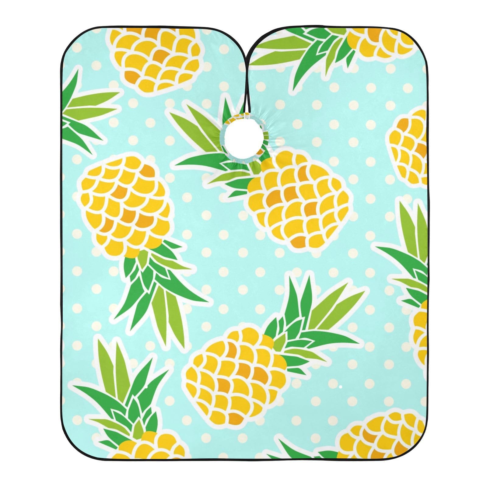 Hezely Exotic Pineapple Hair Dye Cape, Barber Cape for Adults,Waterproof Salon Cape,Waterproof Hairdressing Styling Hair Cutting, 65