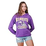 Ultra Game Women\'s NFL Official Super Soft Hoodie Pullover Sweatshirt, Minnesota Vikings, Team Color, Small