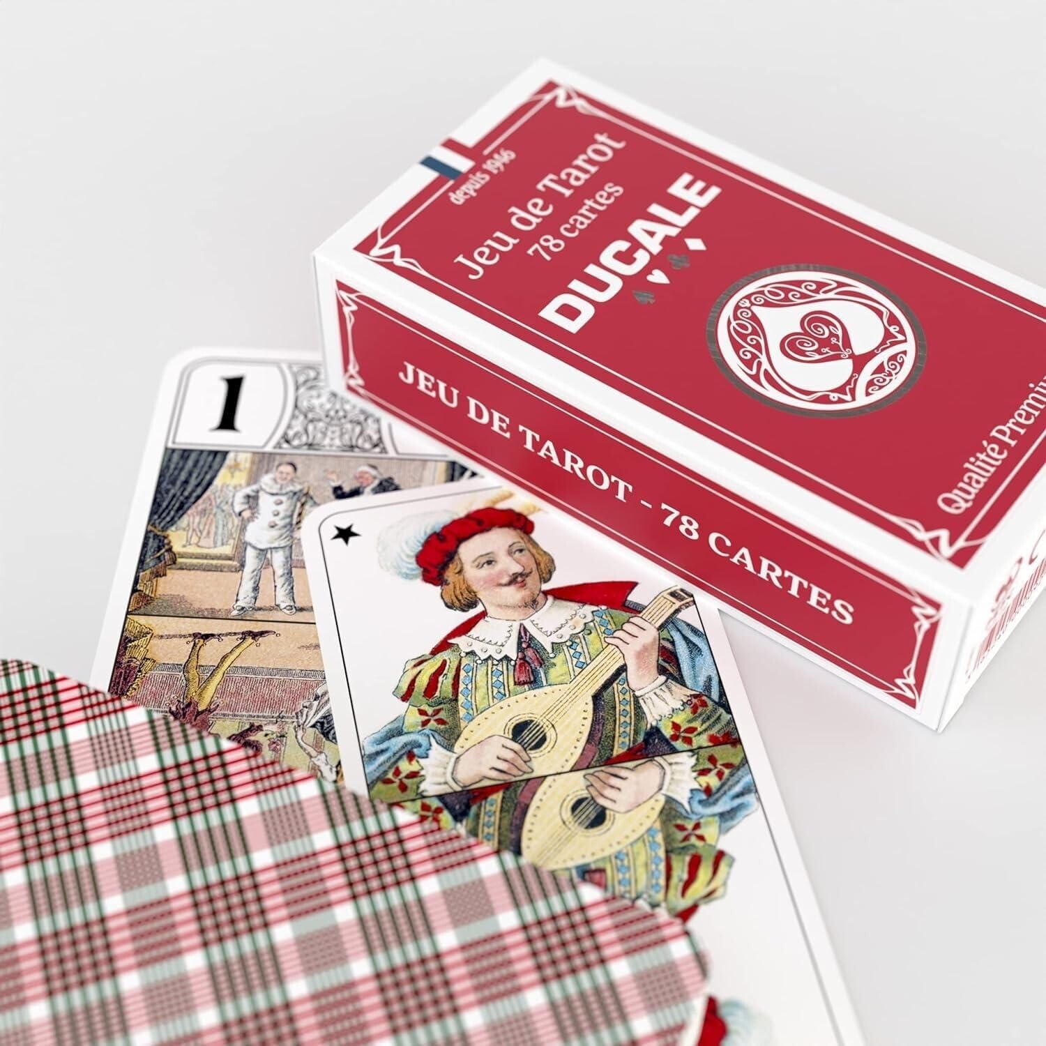KEERCIGA Ducale Origine - Jeu de 78 Cartes - Jeu de Tarot - Fabriqué en France