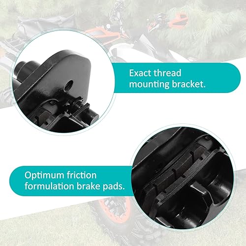 Miniatura 5 de M MATI Pinza de freno delantera derecha para Can-Am Outlander 450 500 570 650 800 850 1000 Renegade 500 570 650 800 850 1000 con pastillas 705600861