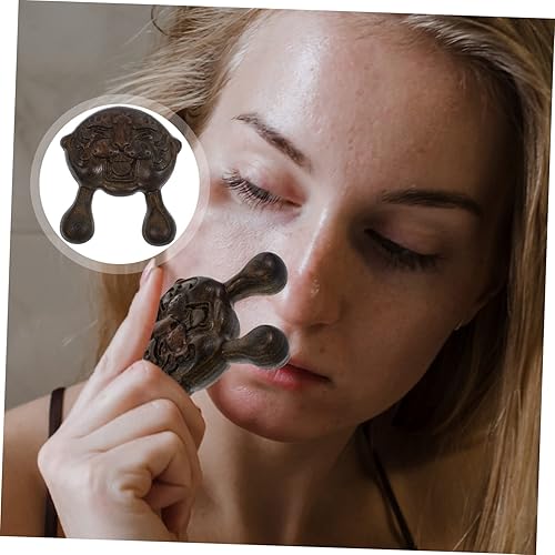 Miniatura 5 de Tabla de sándalo de tejido profundo Gua Sha, raspador de acupuntura facial, cómodo raspador de nariz, herramienta de masaje de nariz, terapia