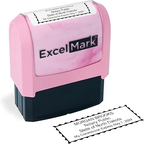 Miniatura 6 de excelmark Self Inking Notario selloColorado
