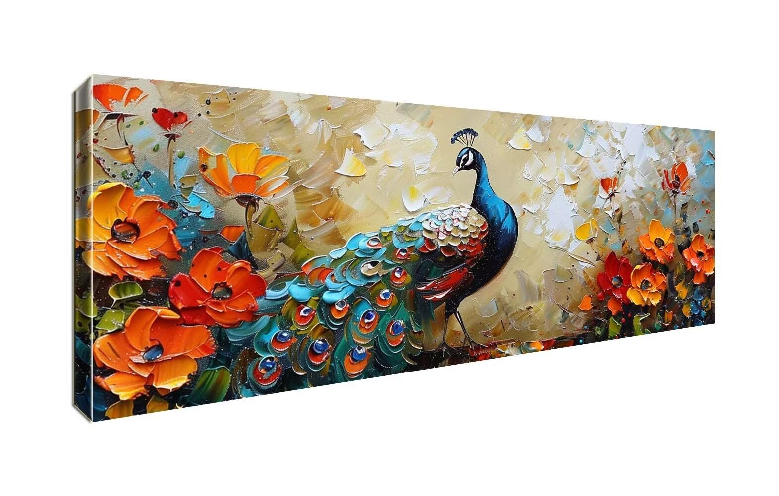Amazon.com: Peacock Diamond Painting,108x36inch Large Diamond