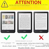 DMLuna Case for Kobo Clara BW (Model N365) / Kobo Clara Colour (Model N367) 6" 2024 Release, Ultra Slim Lightweight Premium PU Leather Cover with Auto Sleep/Wake Function - Rose Gold - 2