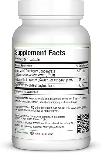 Miniatura 2 de Maxi-Health CranMax Supreme Cranberry Suplemento Cápsulas - Tracto urinario y apoyo inmunológico - 60 unidades - 1 mes de suministro