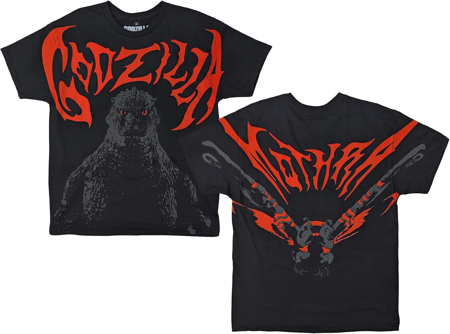 Ripple Junction Godzilla Men's Short Sleeve T-Shirt Jumbo Print King of Monsters Front & Back Graphics Officially Licensed