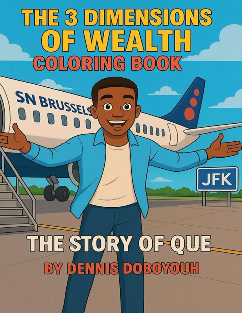 The 3 Dimensions of Wealth Coloring Book The Story of Que