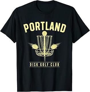 Portland ME Disc Golf Club Golfer Maine Disc Golf Lover T-Shirt