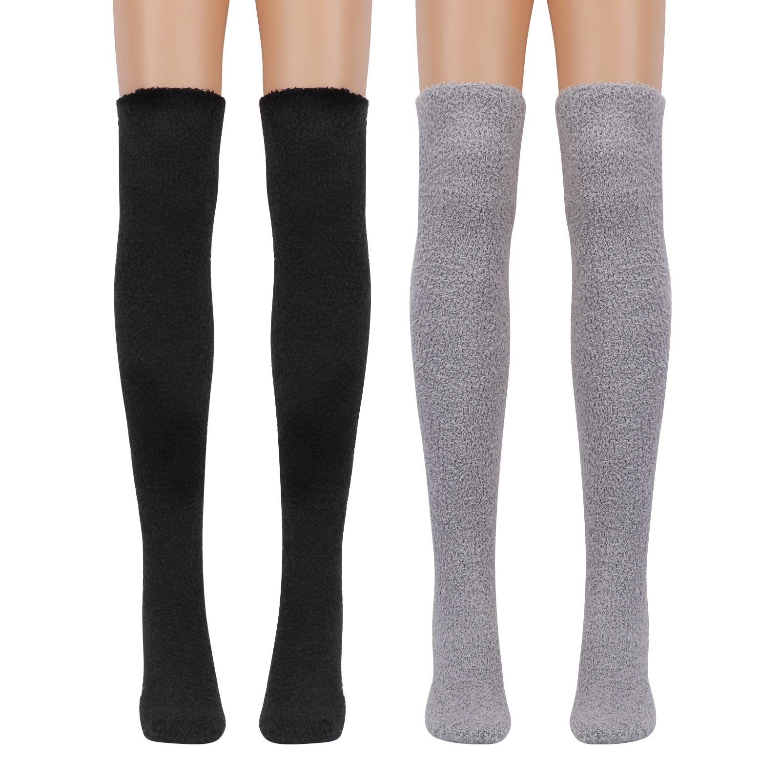 Chaussettes Hautes Épaisses Coton Au-Dessus Du Genou Olenka - Lot Chaussettes Chaudes Hiver Femme