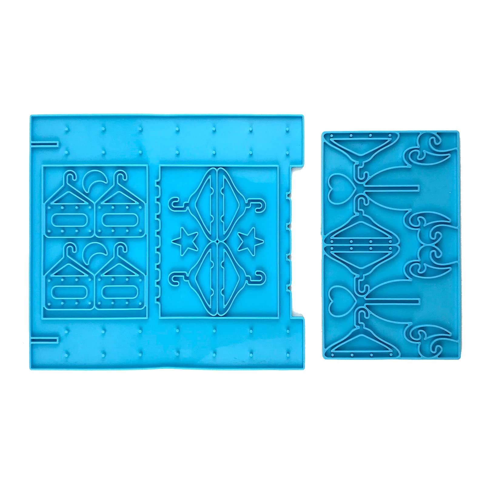 Organiseur de bijoux cintre silicone suspendu porte-collier et boucles d'oreilles