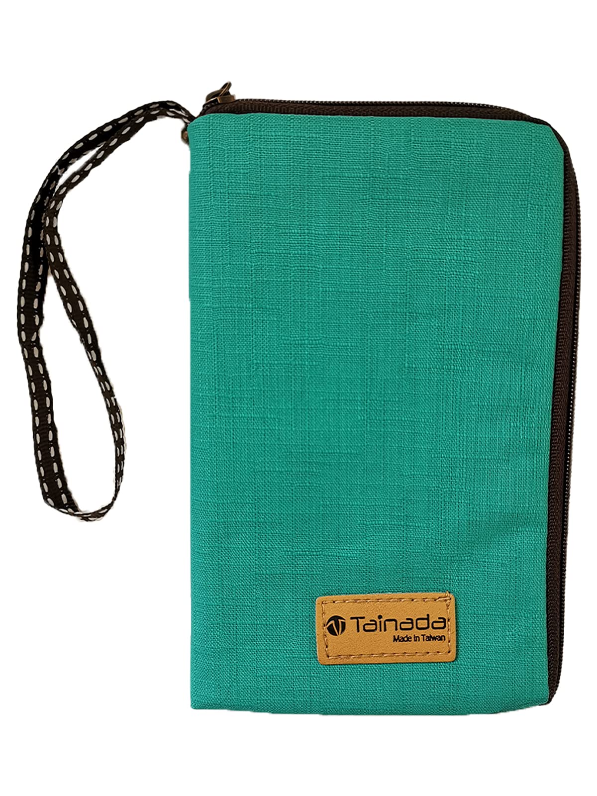 Taianda Women Phone Wristlet Wallet Pouch, Zippered Dual Slots (Turquoise)