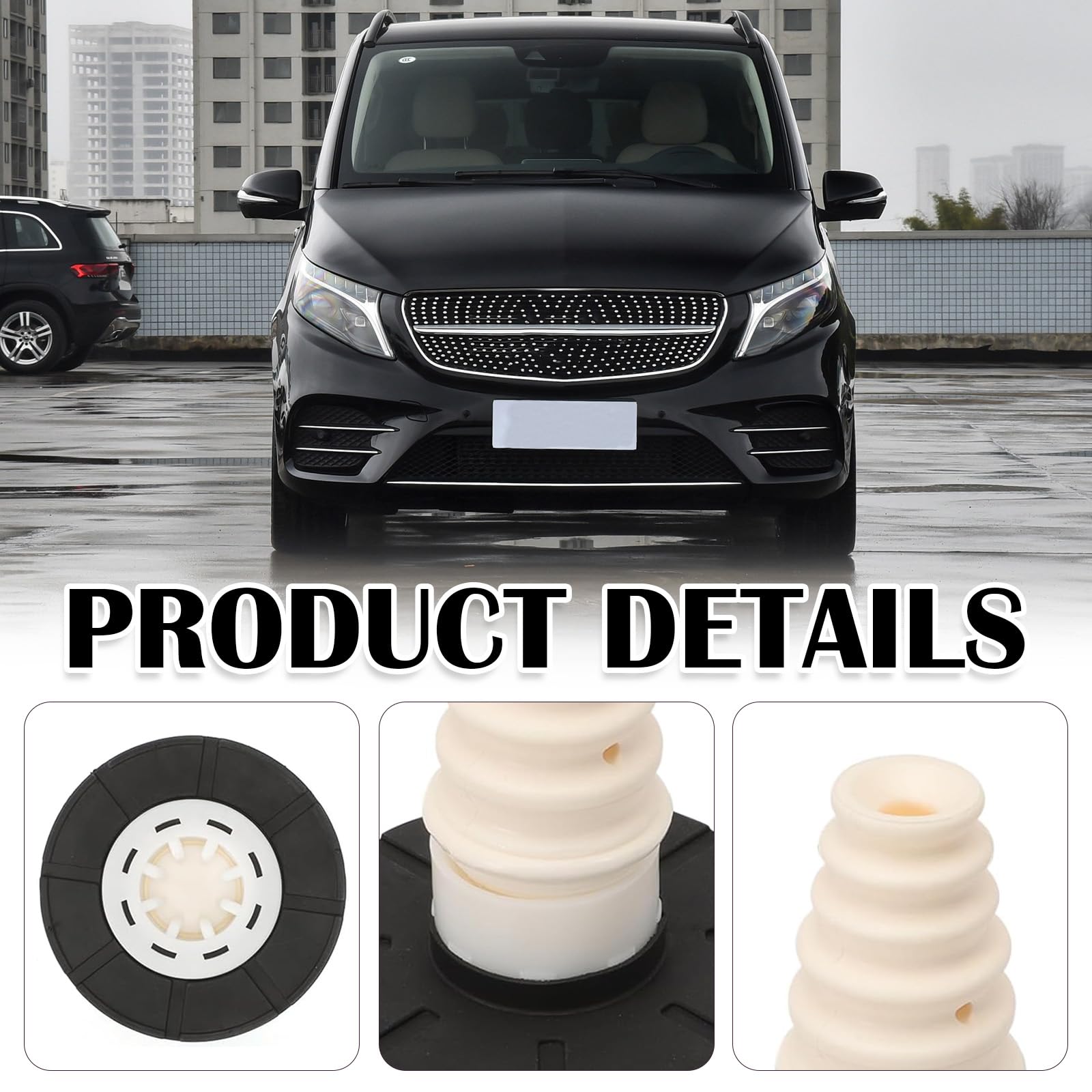 Gomma a Molla, 2 Pcs Tampone Di Arresto Sospensione Balestra In Gomma Per Mercedes Benz W447 W448 Molla Aggiuntiva Asse Posteriore Per Classe V OEM A4473240100 4473240100 Posteriore Sinistra E Destra