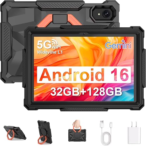 [Koupon Crawler] EHFiDC Tablet 10 Inch Android 16 Tablets, 32GB RAM 128GB ROM 2TB Expand, 2.2GHz Octa-Core, 6000mAh, 5G WiFi, HD IPS Display, Widevine L1, Drop-Proof EVA Case