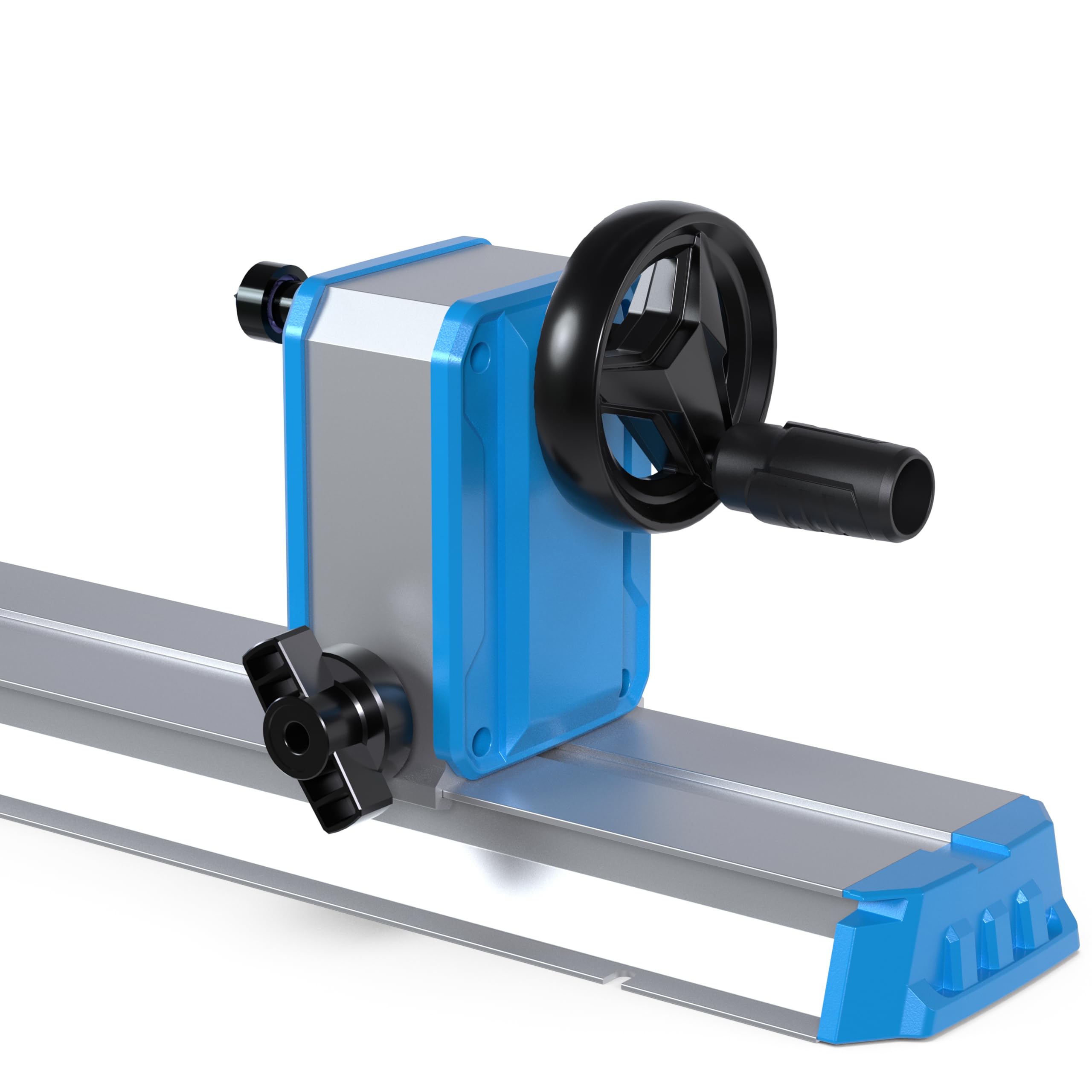 Güde Drechselmaschine GDM 600 (Getriebemotor 550 W, 800-3000 1/min, Softstarter, variable Geschwindigkeit, M18-Gewinde, Körnerspitze, Reitstock, Werkzeugauflage, für Werkstücke bis 600 mm/ø 250 mm)