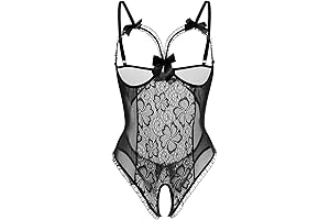 Women's Lingerie for Sex Open Crotch - Lace Nightie Teddy