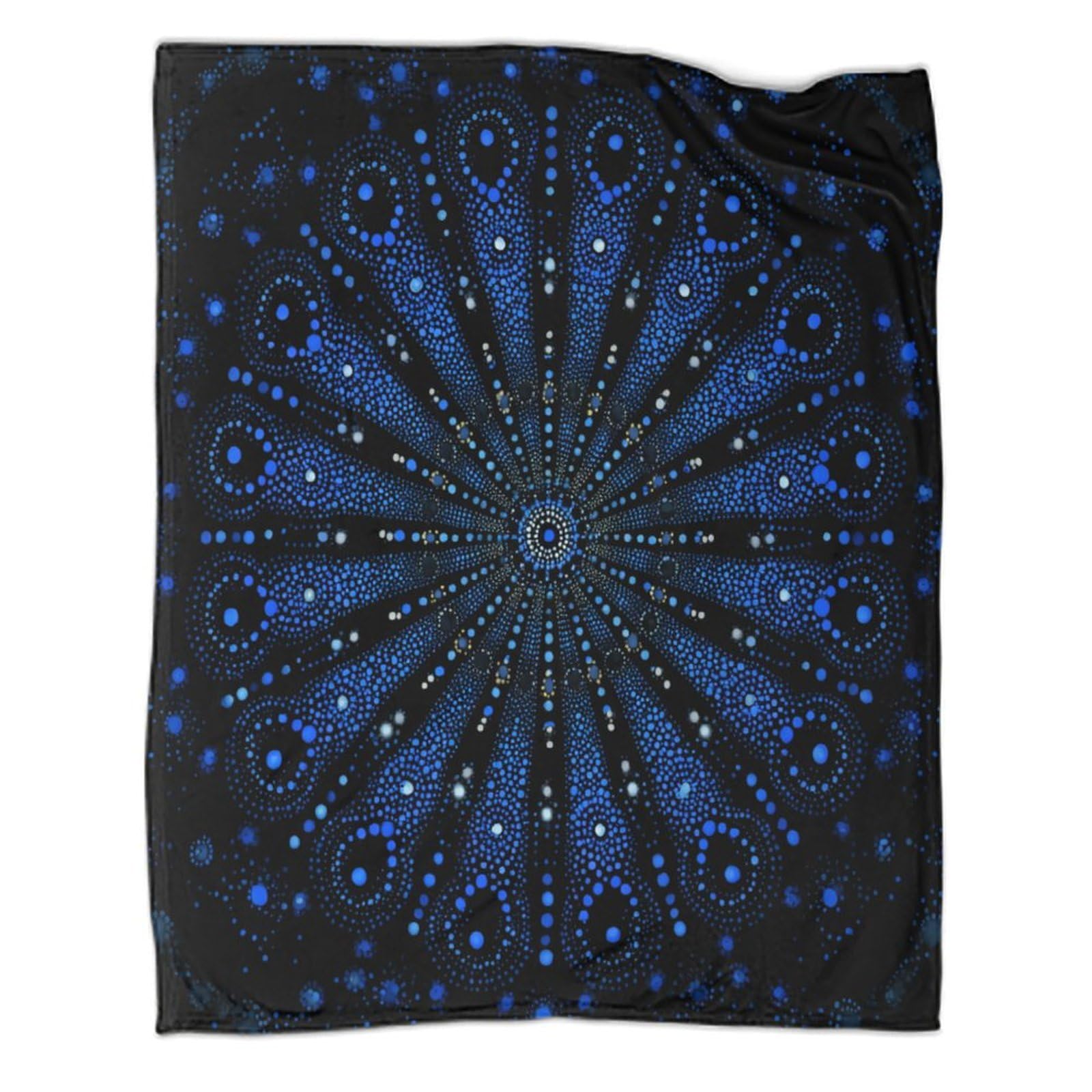 kaiyun Datura Dot Pattern Patterned Throw Warm for Camping Outdoor Lightweight for Sofa Bed 50x60inch(127x152cm)