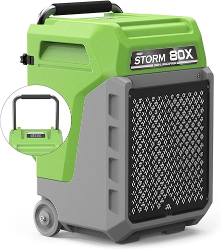 Miniatura 9 de ALORAIR Deshumidificador comercial de 180 pintas con manguera de drenaje de bomba, deshumidificador inteligente Wi-Fi para sótano grande, espacio